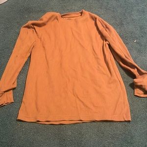 Brown long sleeve shirt